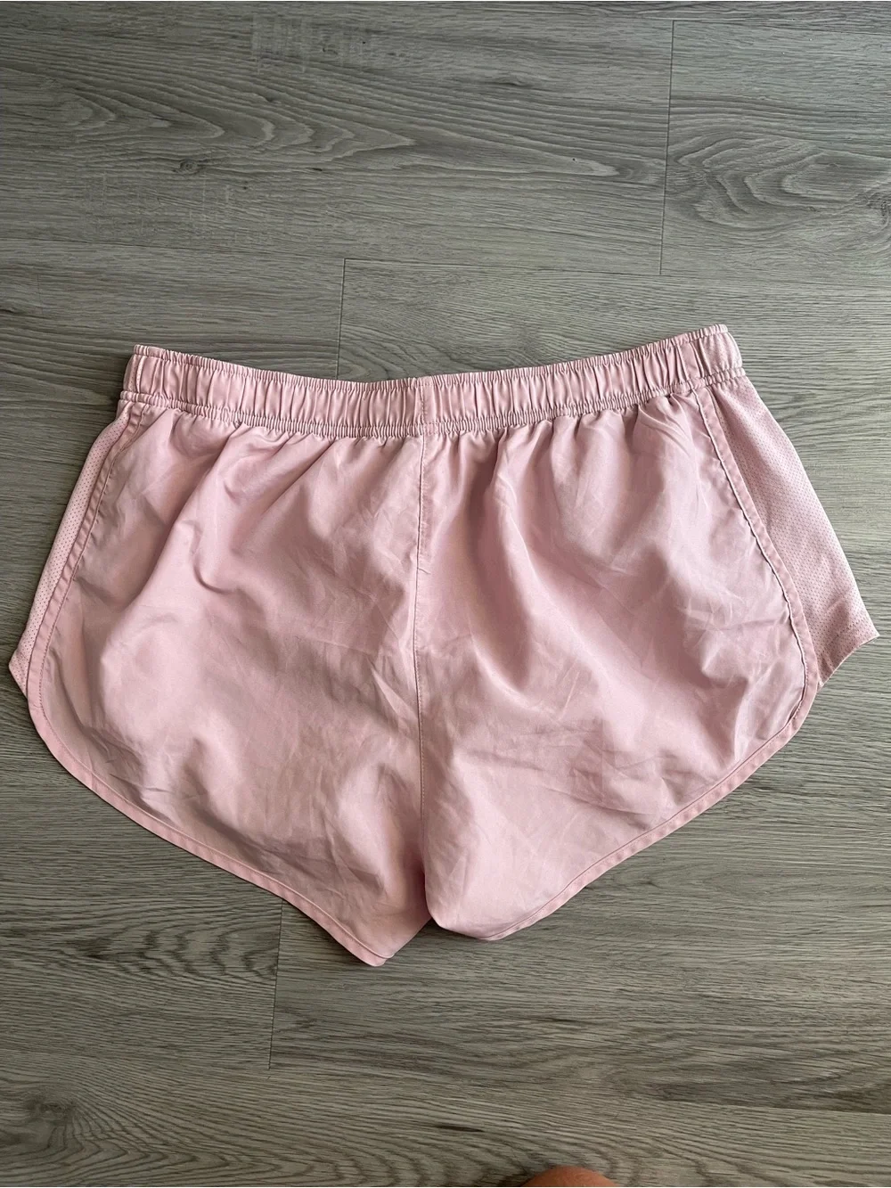 Nike women’s dri fit pink running shorts